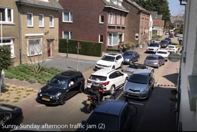Verkeerschaos in Noorbeek